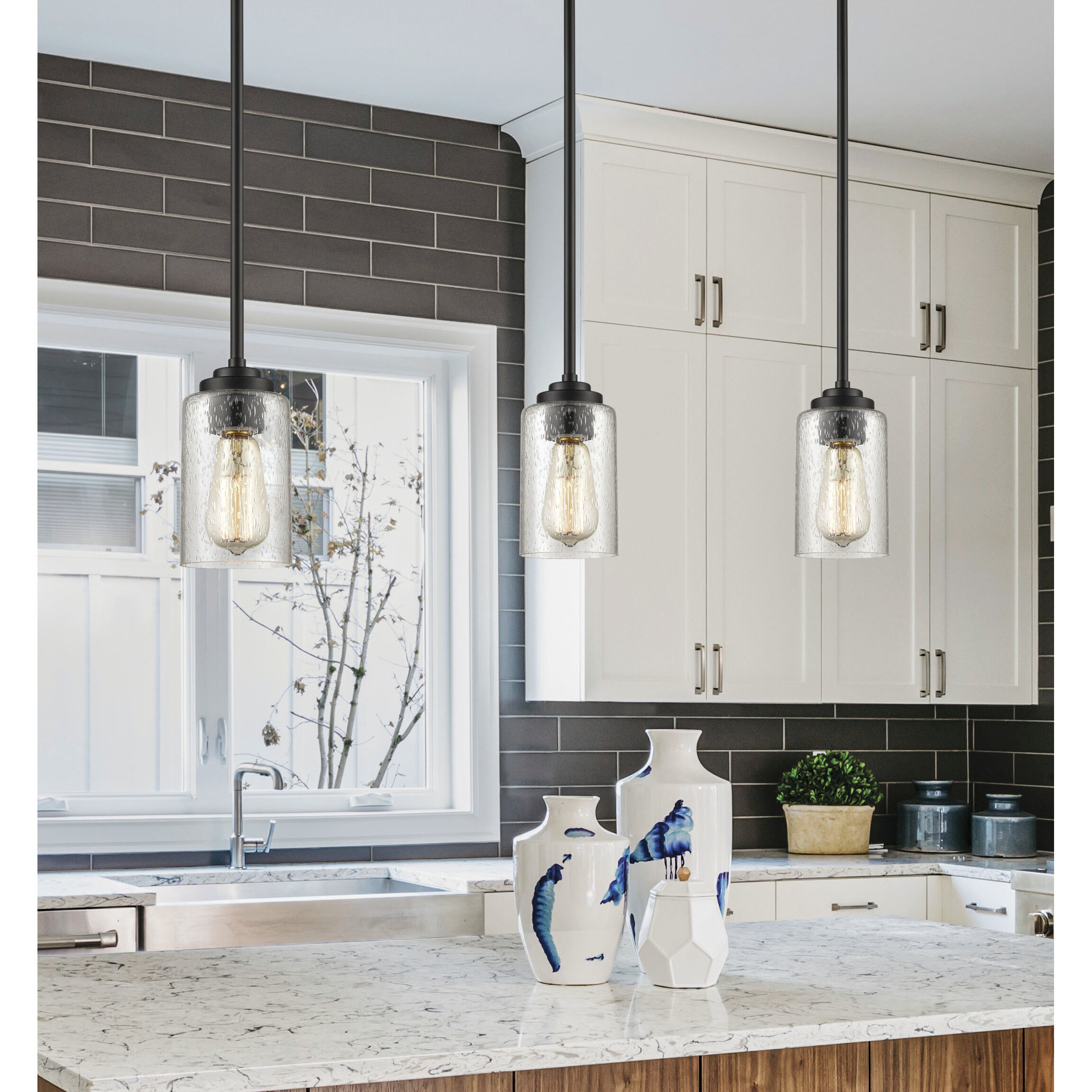 Moven 1 Light 5 inch Matte Black Mini Pendant Ceiling Light